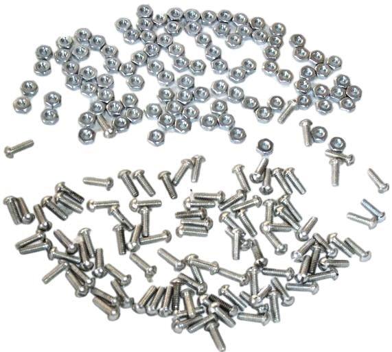 Nuts & Bolts Machine Screw Package 1/8" dia. x 3/8" long (100 count)