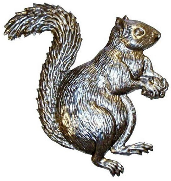 Metal Stamping Pressed Stamped Steel Squirrel Tree Ground Flying .020" Thickness A19 approx. size 3 3/4"w x 4 3/16"h