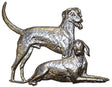 Metal Stamping Pressed Stamped Steel Dog Pointer Hunting Dogs .020" Thickness A23 approx. size 6 1/4"w x 5 1/2"h