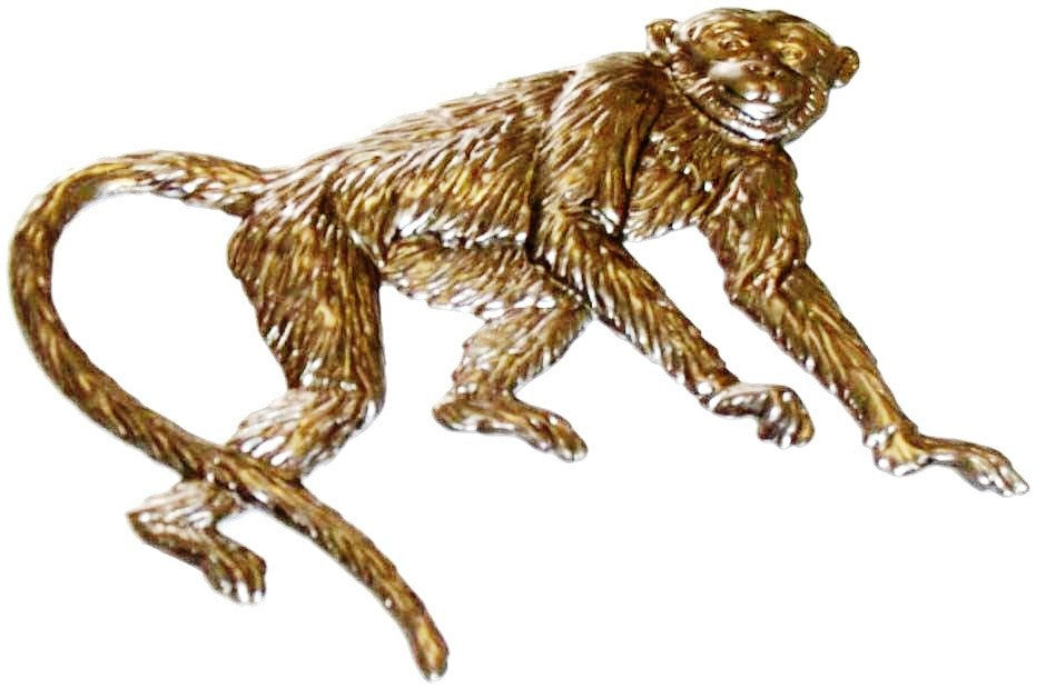 Metal Stamping Pressed Stamped Steel Monkey .020" Thickness A35 approx. size 4 1/2"w x 4 1/4"h