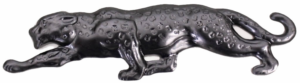 Metal Stamping Pressed Stamped Steel Crawling Leopard .020" Thickness A47 approx. size 3 1/2"w x 13/16"h  (ideal size for scrapbooking)