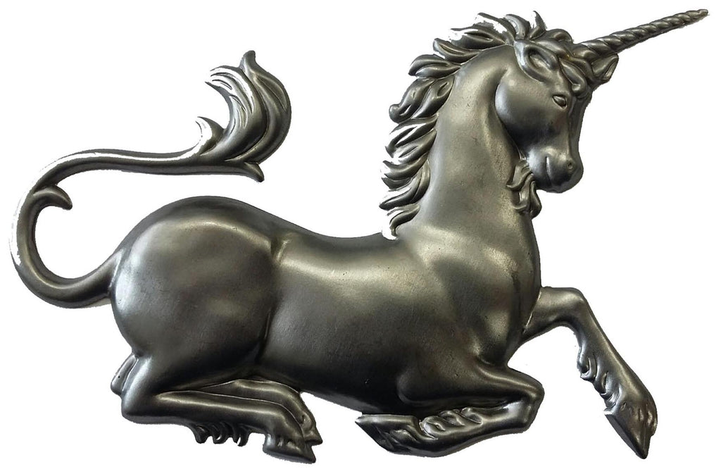 Metal Stamping Pressed Stamped Steel Unicorn .020" Thickness A53  approx. size 5 1/8"w x 3 15/16"h.