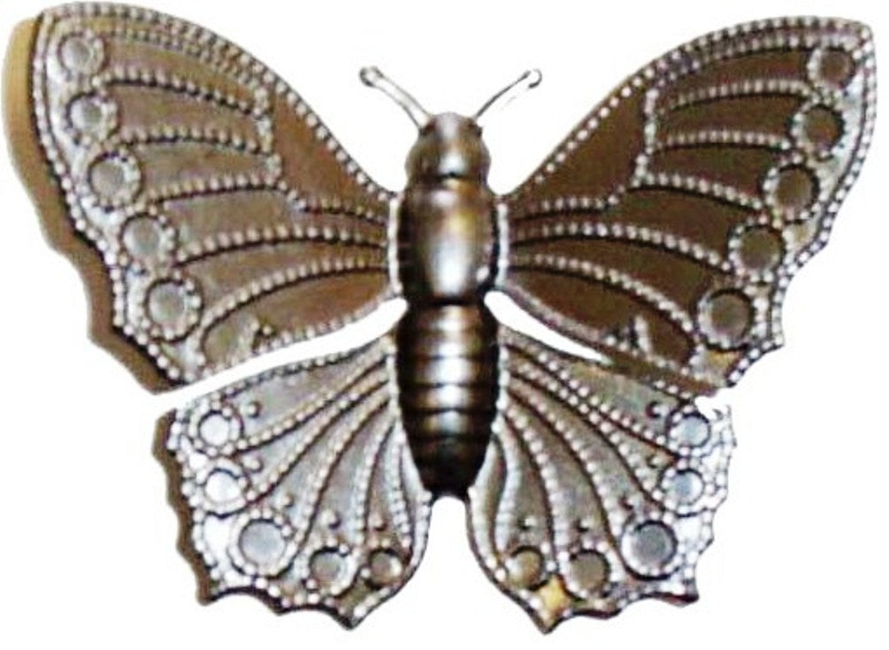 Metal Stamping Pressed Stamped Steel Butterfly Insect .020" Thickness B10 approx. size 2 3/8"w x 1 3/4"h.