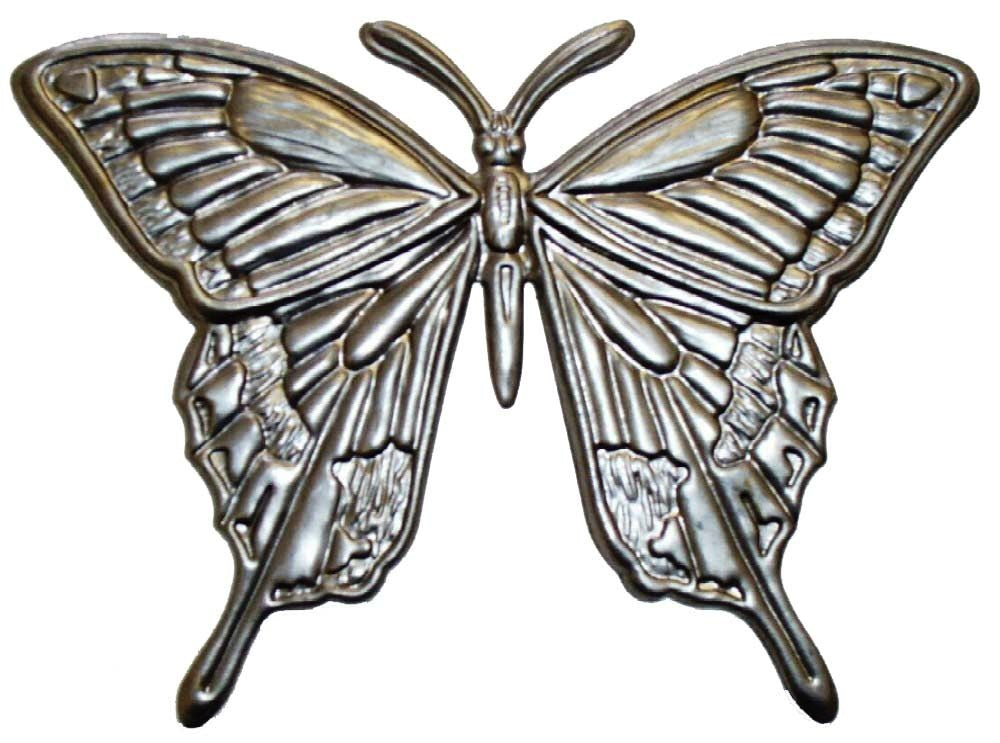 Metal Stamping Pressed Stamped Steel Large Butterfly Insect .020" Thickness B11  approx. size 5 1/2"w x 4"h.