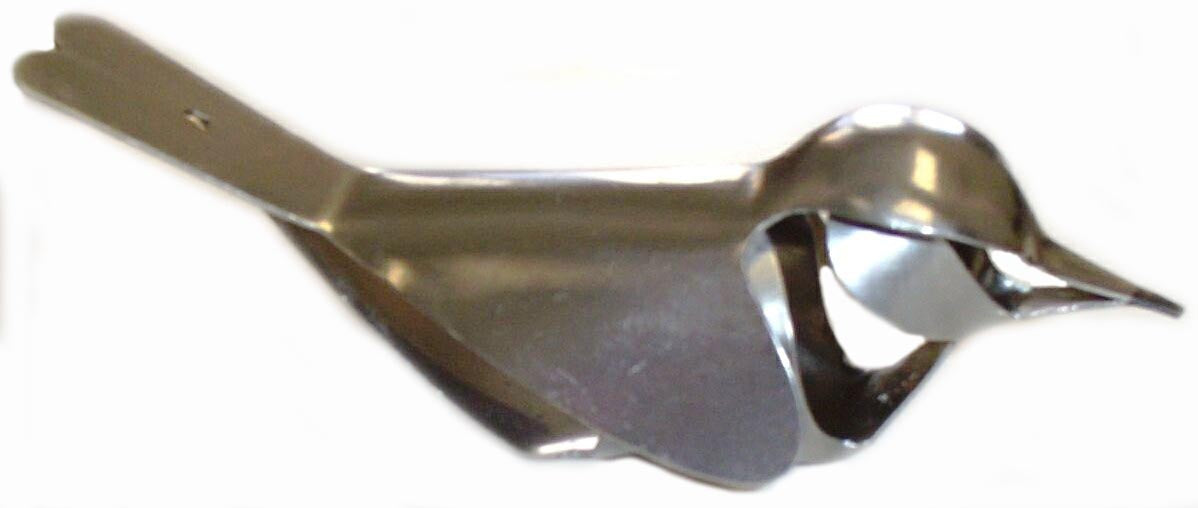 Metal Stamping Pressed Stamped Steel 3D Full Bird .020" Thickness B20 approx. size 1 7/8"width x 1 1/2"high x 5 1/16"long