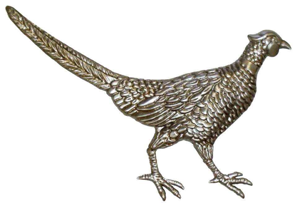 Metal Stamping Pressed Stamped Steel Pheasant Bird .020" Thickness B27 approx. size 6 5/8"w x 4 1/2"h.