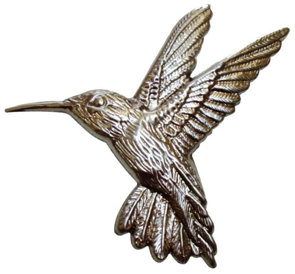 Metal Stamping Pressed Stamped Steel Hummingbird .020" Thickness B2 approx. size 4"w x 4"h.