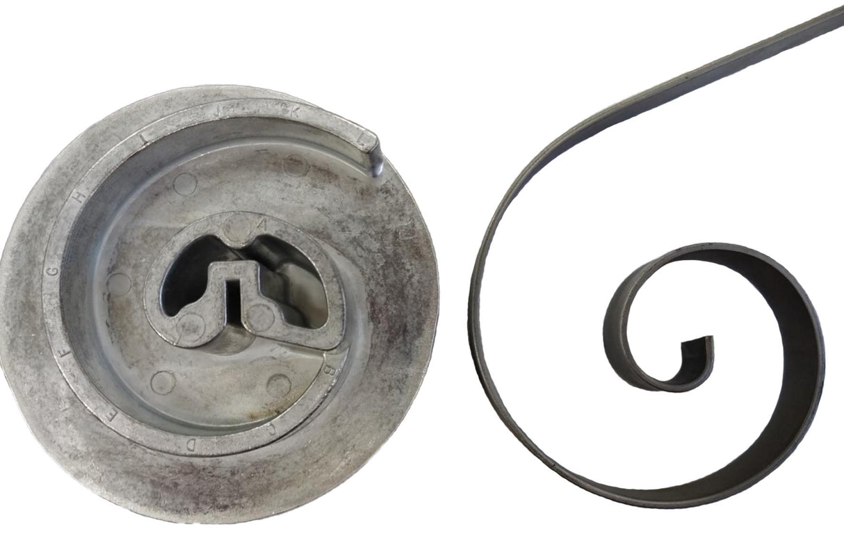 BJ5 Scroll Bender shown with completed scroll made