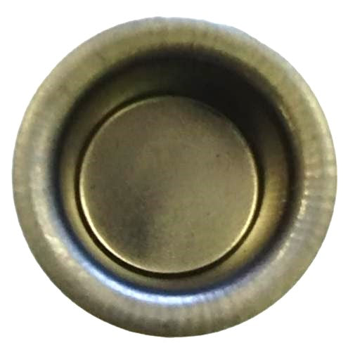 C27 metal steel taper candle holder inside view. Shown with No Hole.