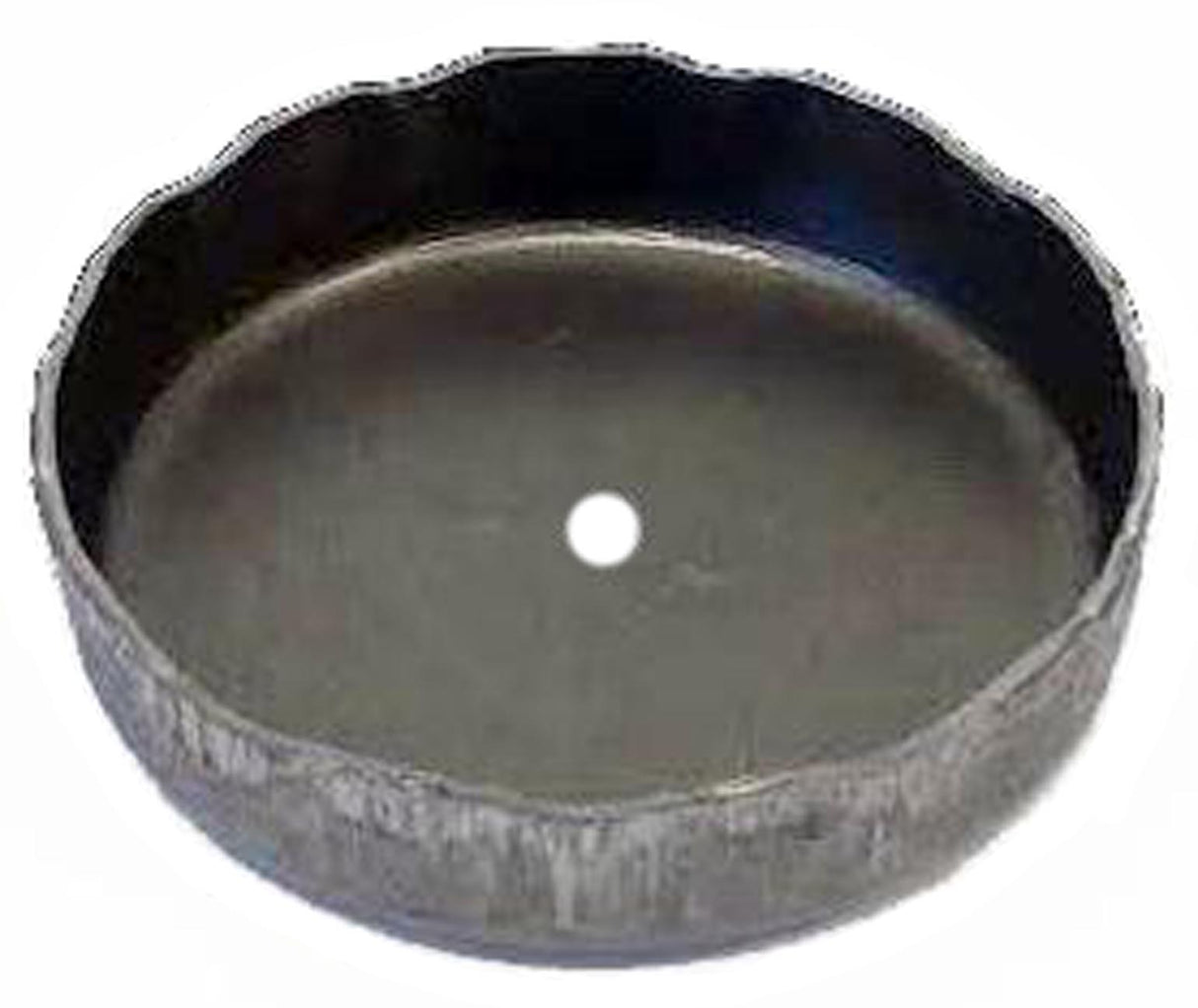 Metal Stamping Pressed Stamped Steel Candle Holder Tea Light Bottle Cap Design .032" C3 approx. size 1 5/8" inside flat base. Approx. 1 3/4" diameter across the top