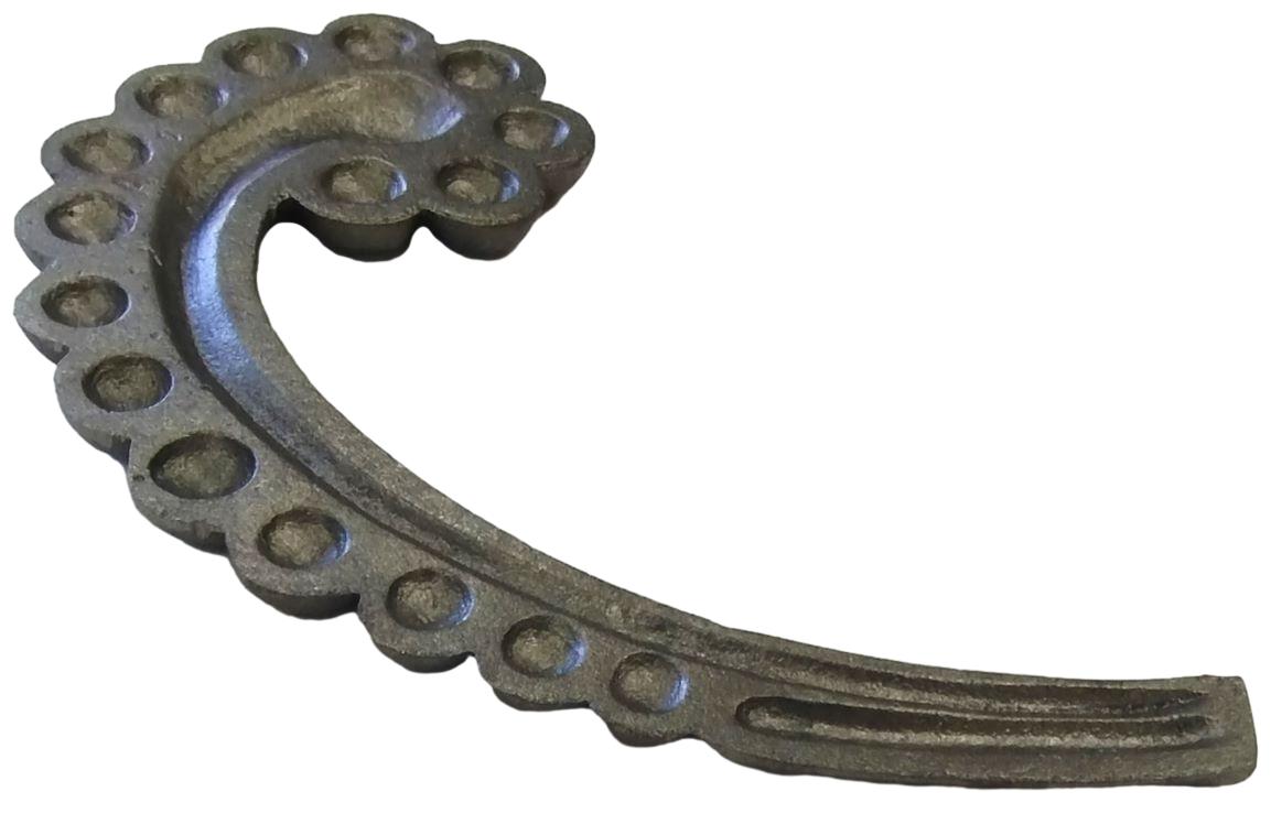 Grey Cast Iron Scroll Gray