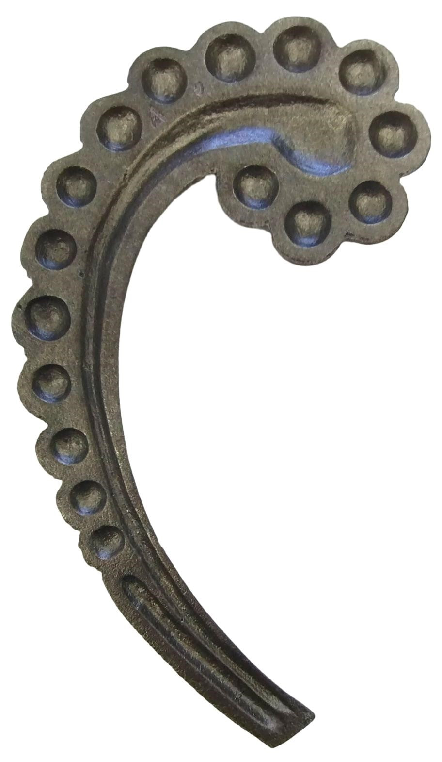 Grey Cast Iron Scroll Gray