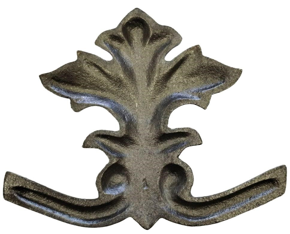 Grey Cast Iron Decorative Crest Gray