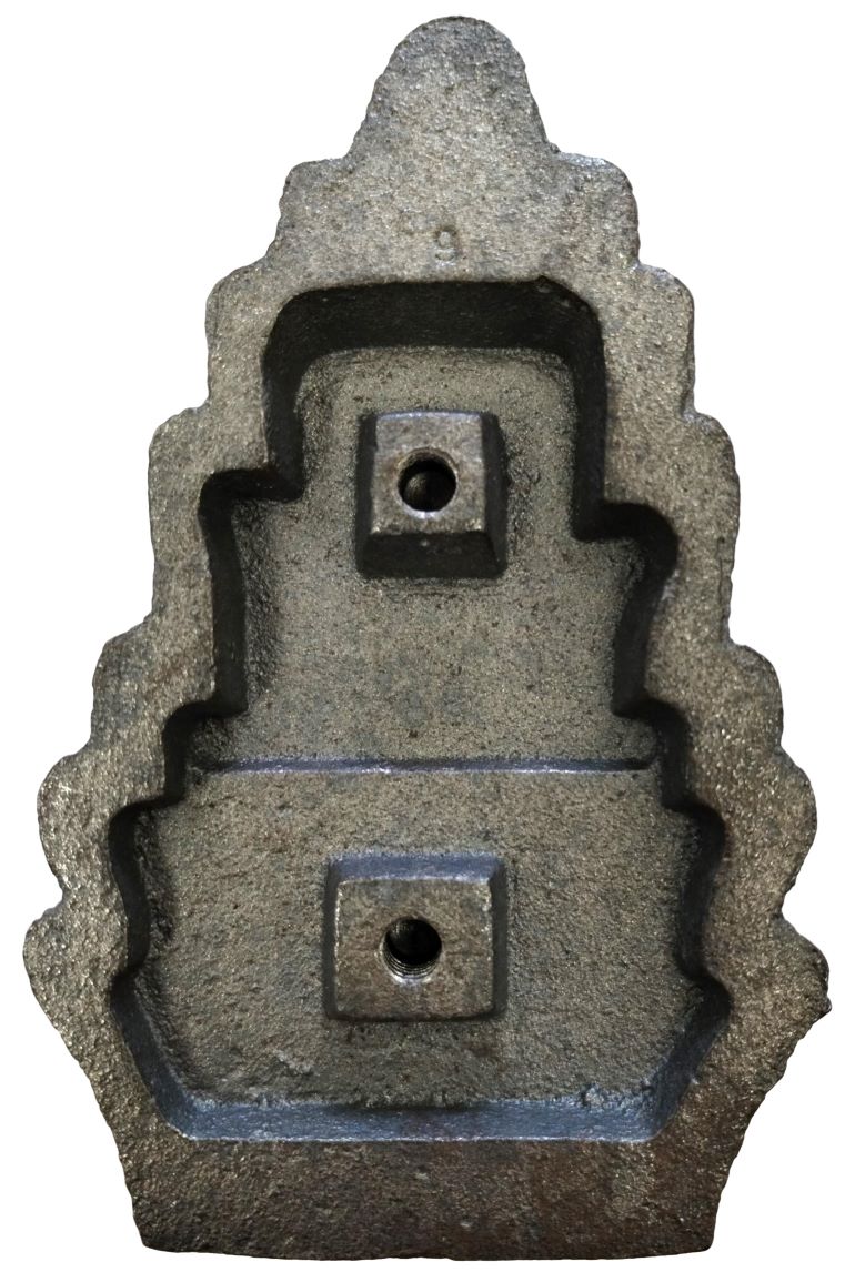 Grey Cast Iron Decorative Foot Gray