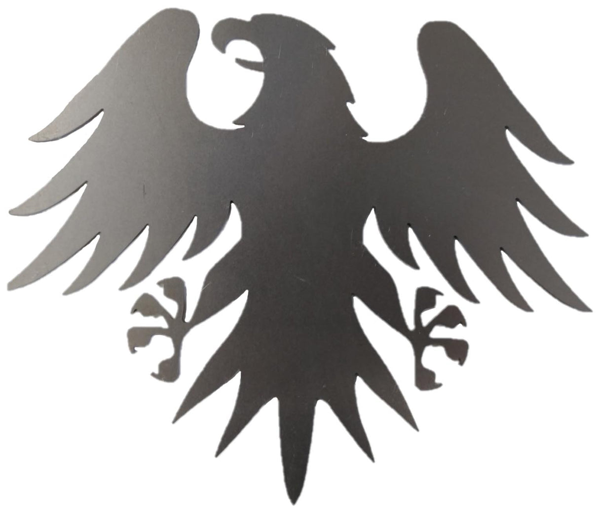 Metal Steel Silhouette Classic German Eagle Bird .072" Thickness MC1471 (slightly thicker than a penny) approx. size 8"w x 6 3/4"h.