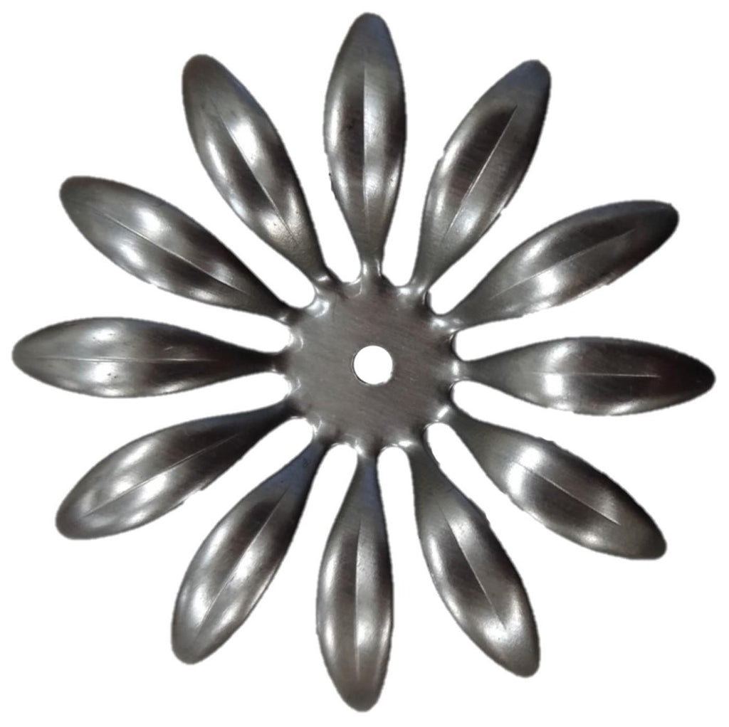 Metal Stamping Pressed Stamped Steel Flower 8 Petals .020" Thickness F25  approx. size 1 7/8" diameter