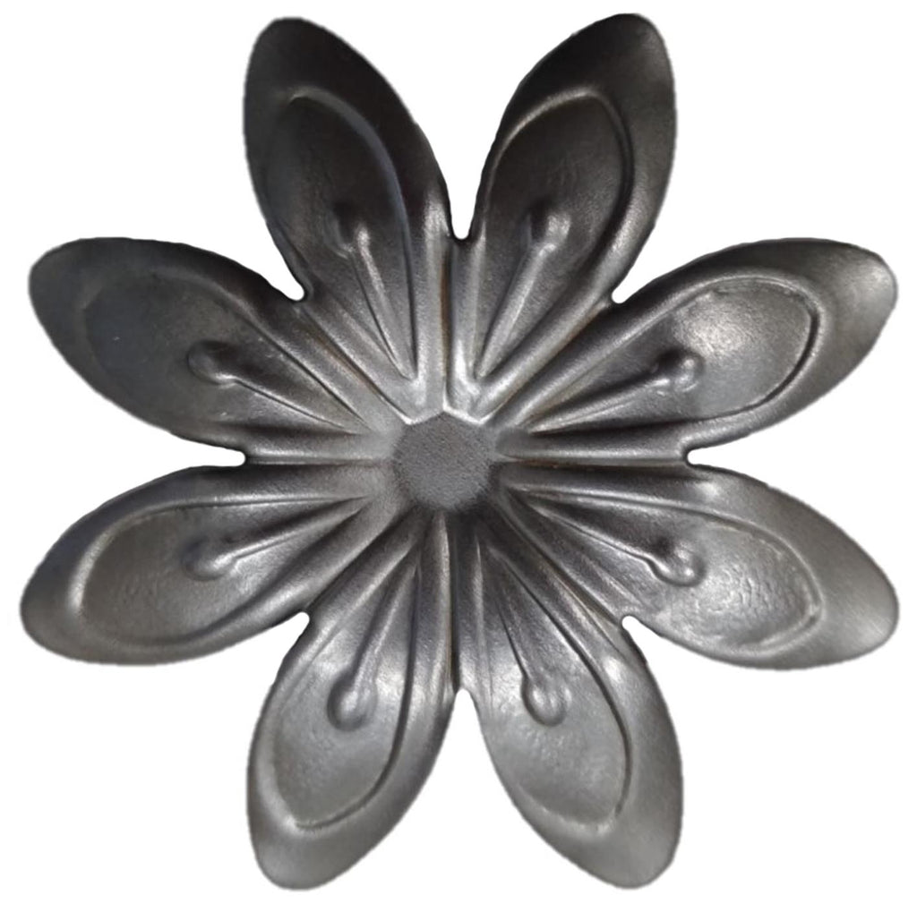 Metal Stamping Pressed Stamped Steel Flower 8 Petals .020" Thickness F125  approx. size 1 3/4" diameter