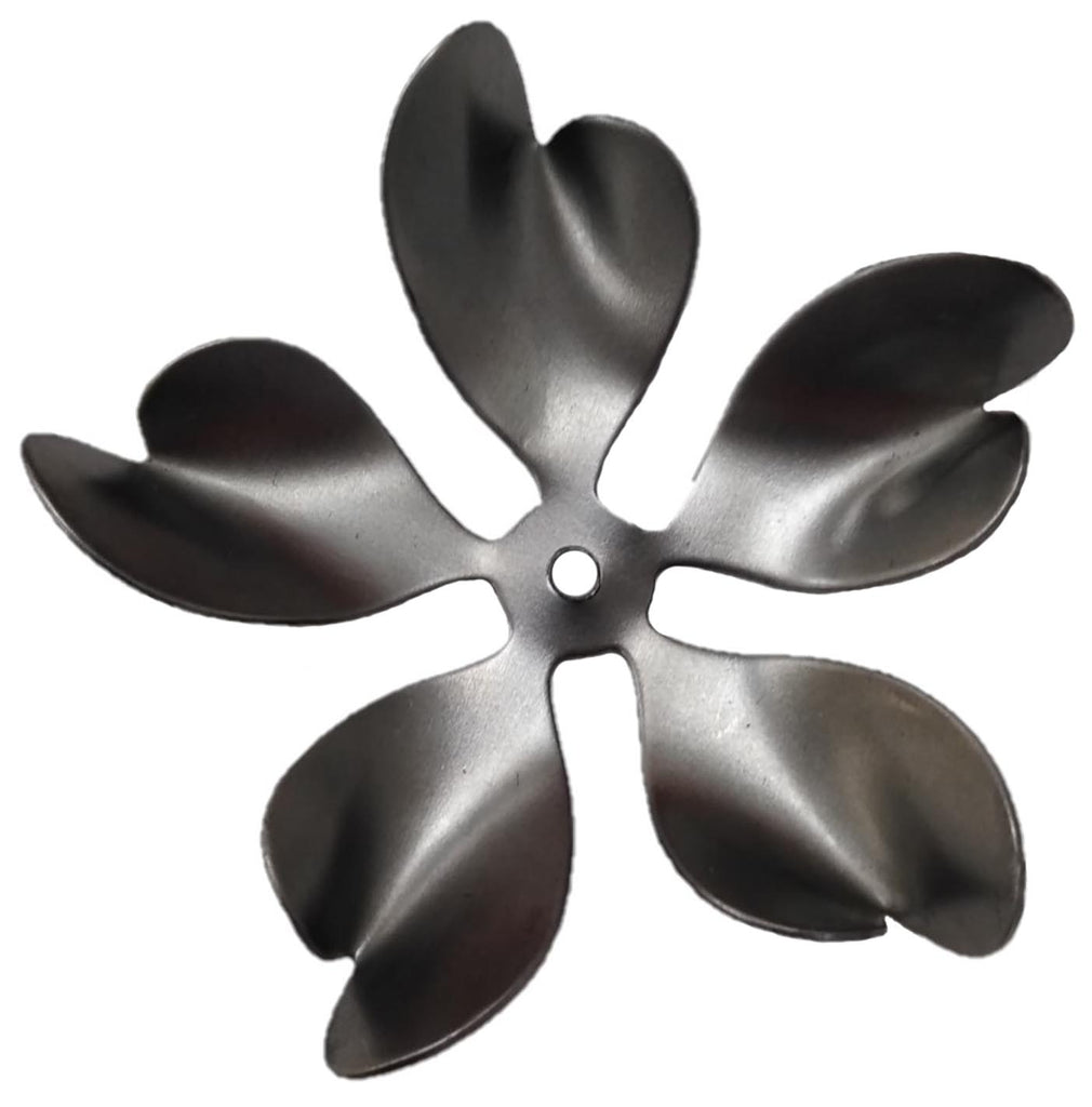 Metal Stamping Pressed Stamped Steel Flower 5 Petals .020" Thickness F133  approx. size 2 3/16" diameter x 3/8"h