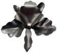 Metal Stamping Pressed Stamped Steel Flower Orchid Iris Small .020" Thickness F136  approx. size 1 1/2"w x 1 3/8"h
