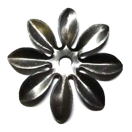 Metal Stamping Pressed Stamped Steel Flower Small 8 Petal .020" Thickness F15  approx. size 1" diameter
