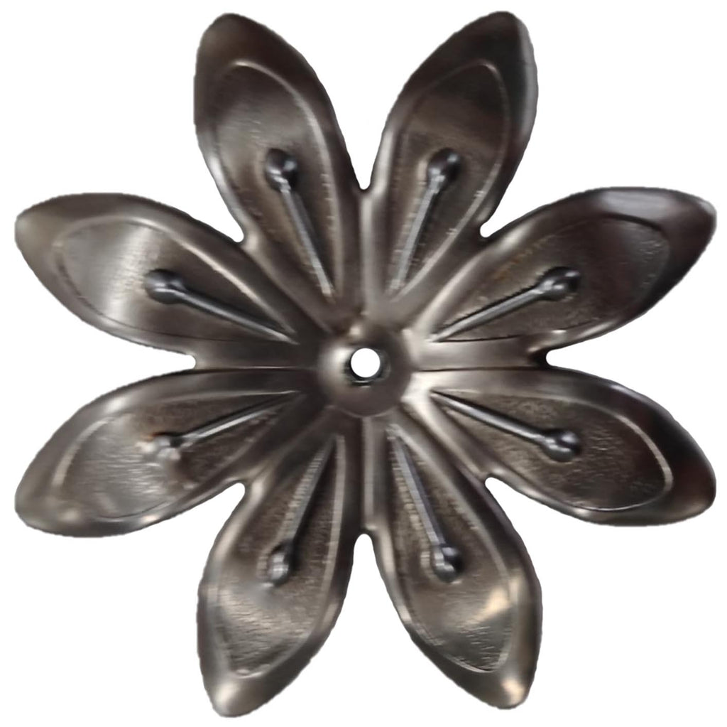Metal Stamping Pressed Stamped Steel Flower 8 Petals .020" Thickness F30  approx. size 2 3/16" diameter