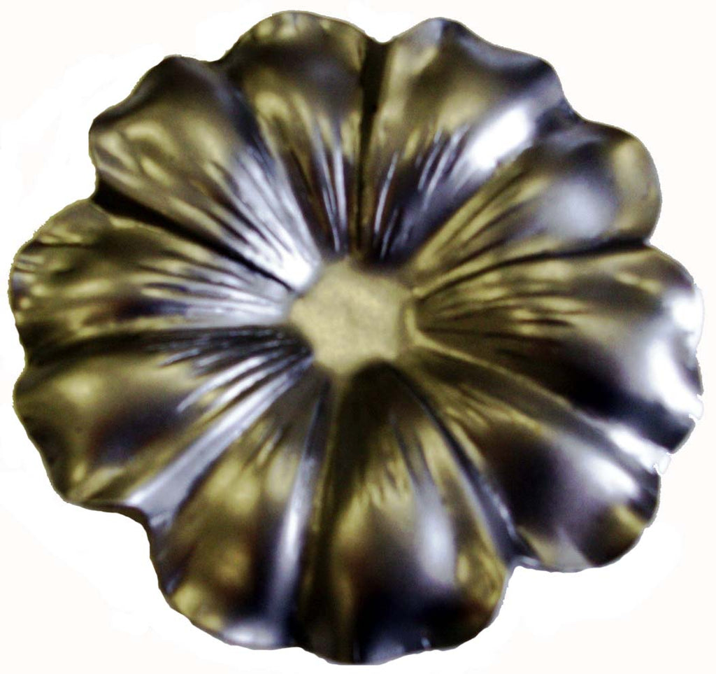 Metal Stamping Pressed Stamped Steel Flower Petals .020" Thickness F32  approx. size 3 1/4" diameter
