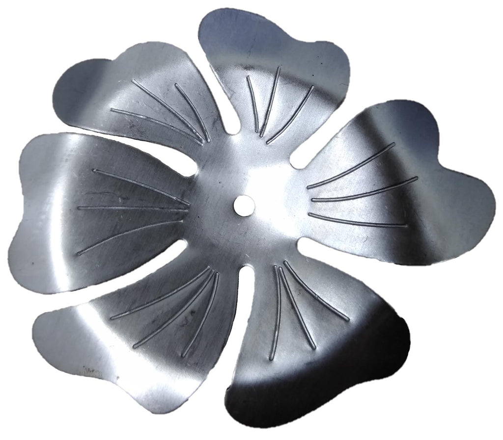 Metal Stamping Pressed Stamped Steel Flower 6 Petals .020" Thickness F35  approx. size 2 1/4" diameter