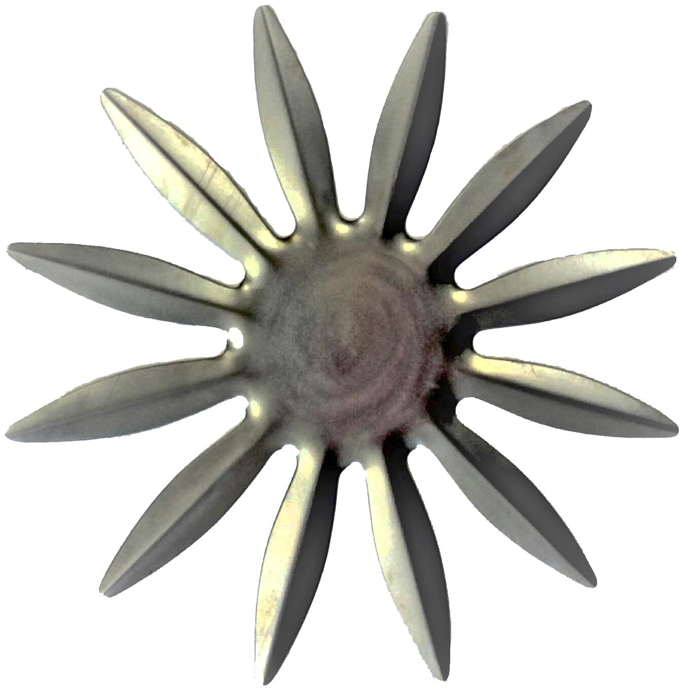 Metal Stamping Pressed Stamped Steel Large Sunflower .020" Thick F37