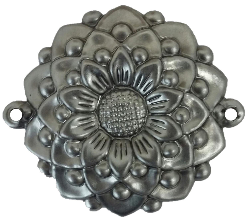 Metal Stamping Pressed Stamped Steel Rosette .020" Thickness F57  approx. size 2 3/8" diameter x 5/16" depth