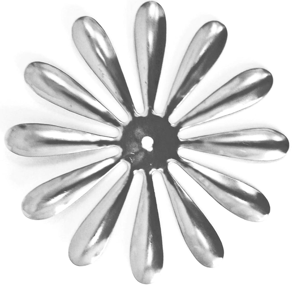 Metal Stamping Pressed Stamped Steel Flower 12 Petals .020" Thickness F83  approx. size 3" diameter
