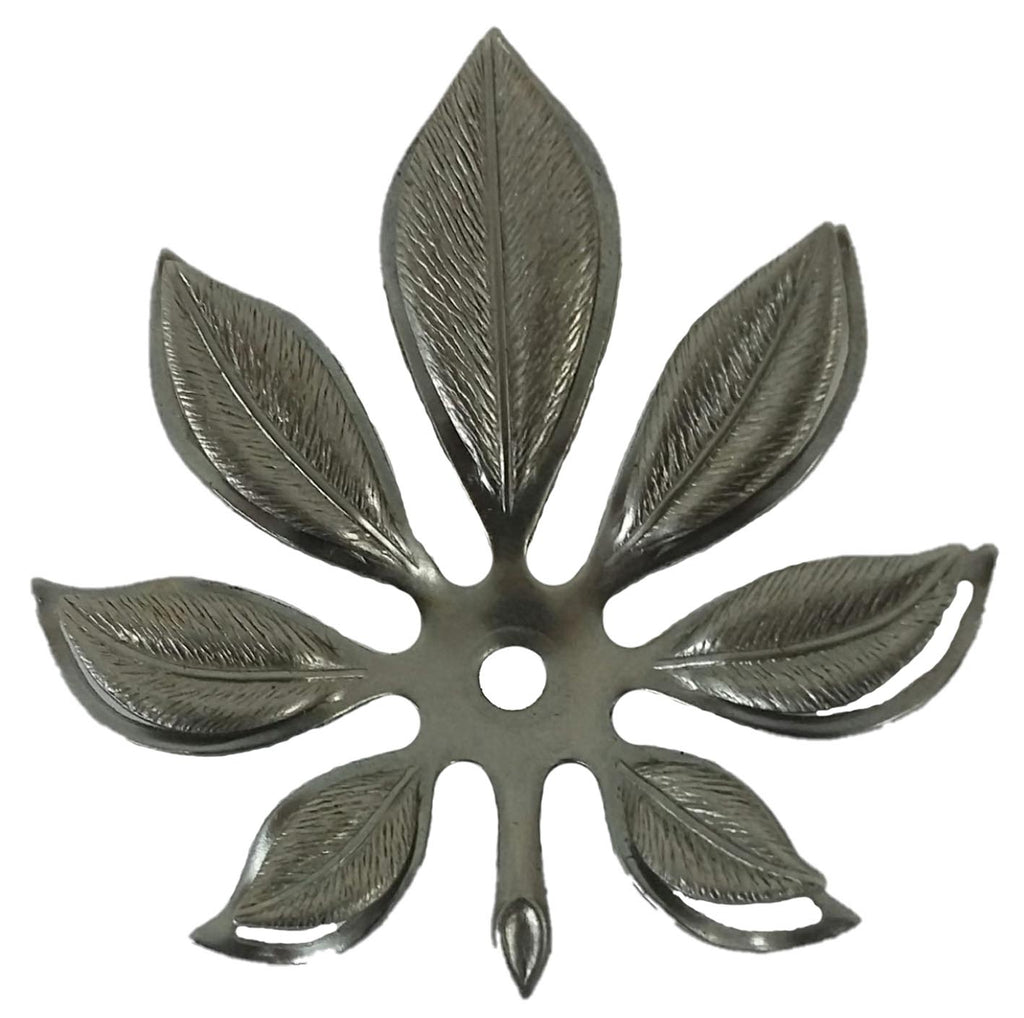 Metal Stamping Pressed Stamped Steel Flower Pierced 7 Petal .020" Thickness F86  approx. size 2 1/16" x 2 1/8"