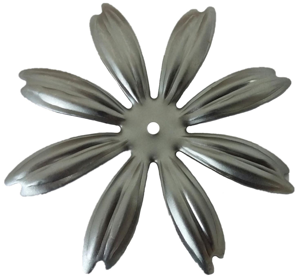 Metal Stamping Pressed Stamped Steel Flower 8 Petals .020" Thickness F89  approx. size 2 3/4" diameter