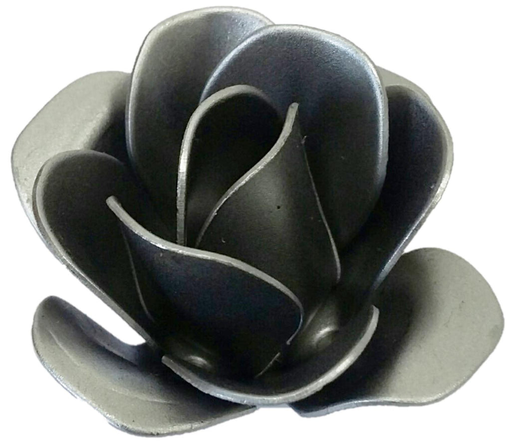 Metal Stamping Pressed Stamped Steel Flower Rose .020" Thickness F97  approx. size 1 7/8"w x 1"h