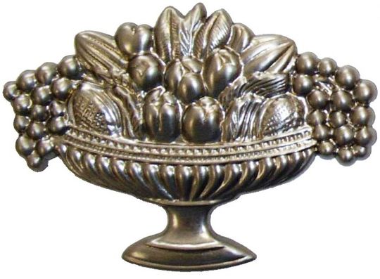 Metal Stamping Pressed Stamped Steel Fruit Bowl Container .020" FV15 approx. size 3 7/8"w x 2 11/16"h.