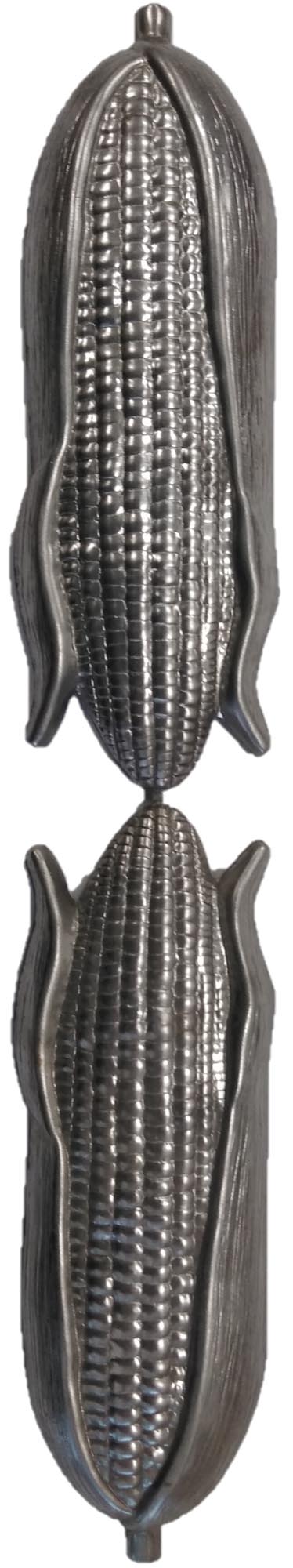 Metal Stamping Pressed Stamped Steel Corn on the Cob Foldable Three Dimensional .020" Thickness FV21  approx. size unfolded 1 3/8"w x 8 1/8"h, folded together 1 3/8"w x 4 1/16"h
