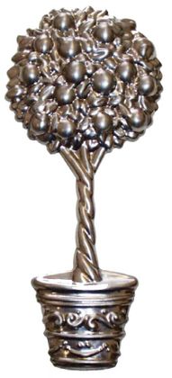 Metal Stamping Pressed Stamped Steel Potted Fruit Tree Plant .020" Thickness FV24  approx. size 2 3/8"w x 5 3/8"h.
