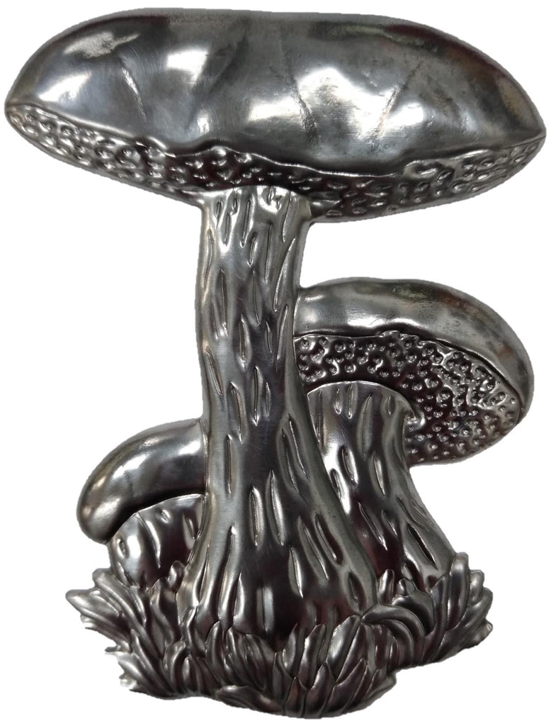 Metal Stamping Pressed Stamped Steel Mushroom .020" Thickness FV3  approx. size 2 9/16"w x 3 3/8"h.