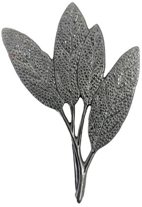 Metal Stamping Pressed Stamped Steel Sage Sprig Leaf Leaves .020" Thickness FV41 approx. size 2 5/8"w x 3 13/16"h.
