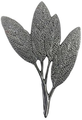 Metal Stamping Pressed Stamped Steel Sage Sprig Leaf Leaves .020" Thickness FV41  approx. size 2 5/8"w x 3 13/16"h.