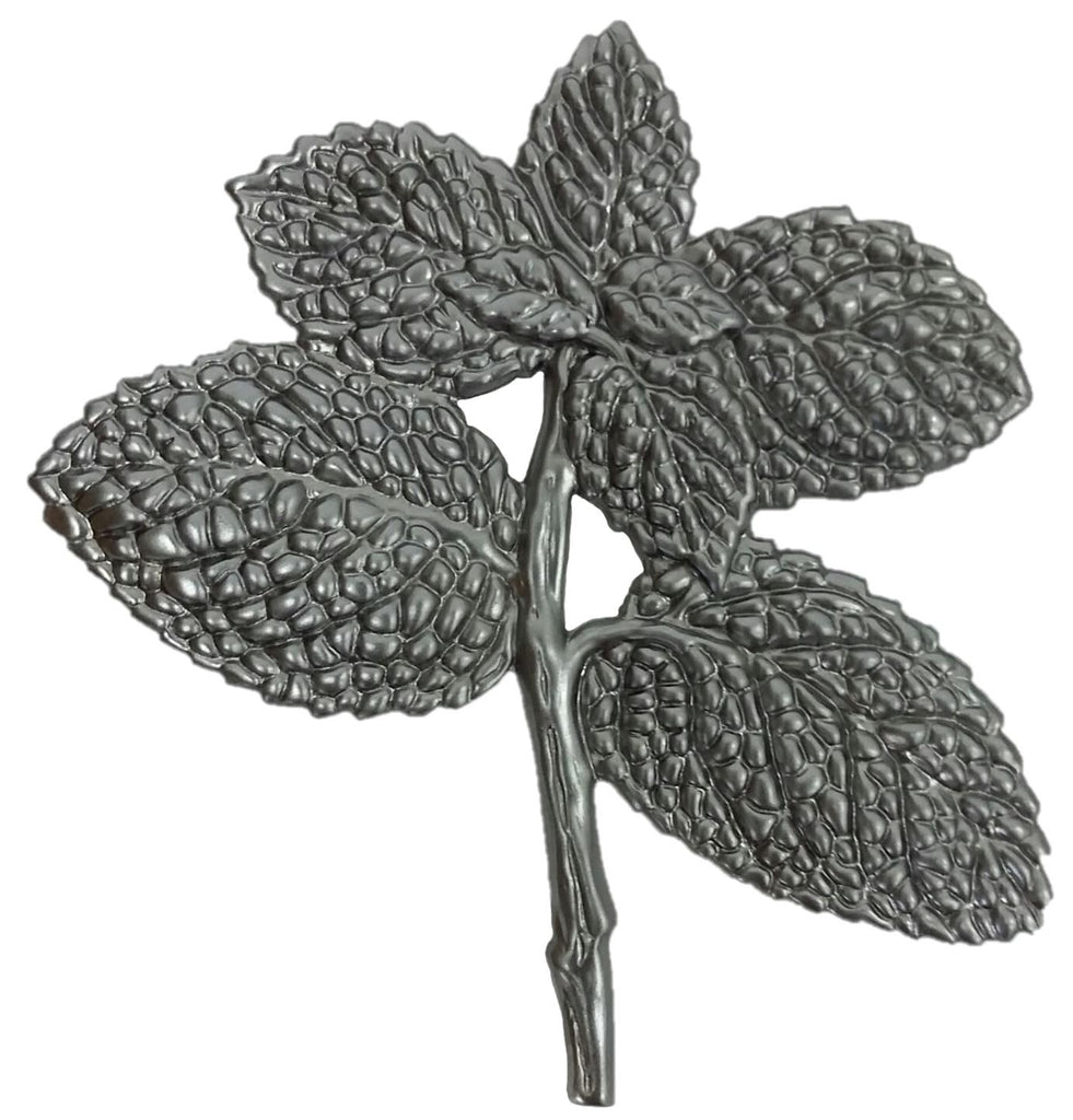 Metal Stamping Pressed Stamped Steel Mint Sprigs Leaf Leaves Cocktail Garnish .020" Thickness FV42  approx. size 3 1/4"w x 3 1/2"h.