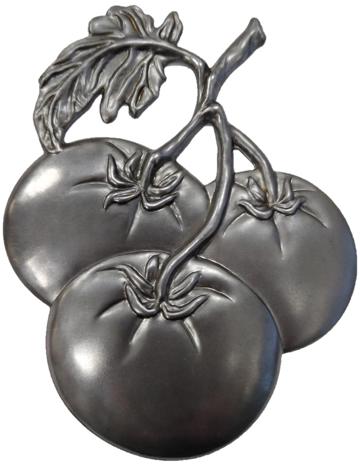 Metal Stamping Pressed Stamped Steel Tomatoes Stem Leaf Fruit Vine .020" FV6 approx. size 3 5/8"w x 4"h.