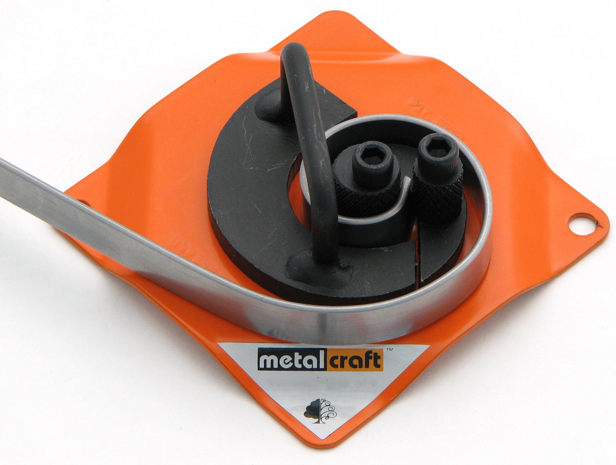 Metalcraft MK1/2 Scroll Bender with scroll made using 1/2"w x 3/32" thickness flat metal steel strip