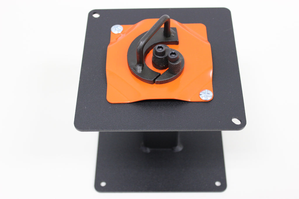 Top view showing the Metalcraft Scroll Bender MK1/2 Former mounted on mini pedestal