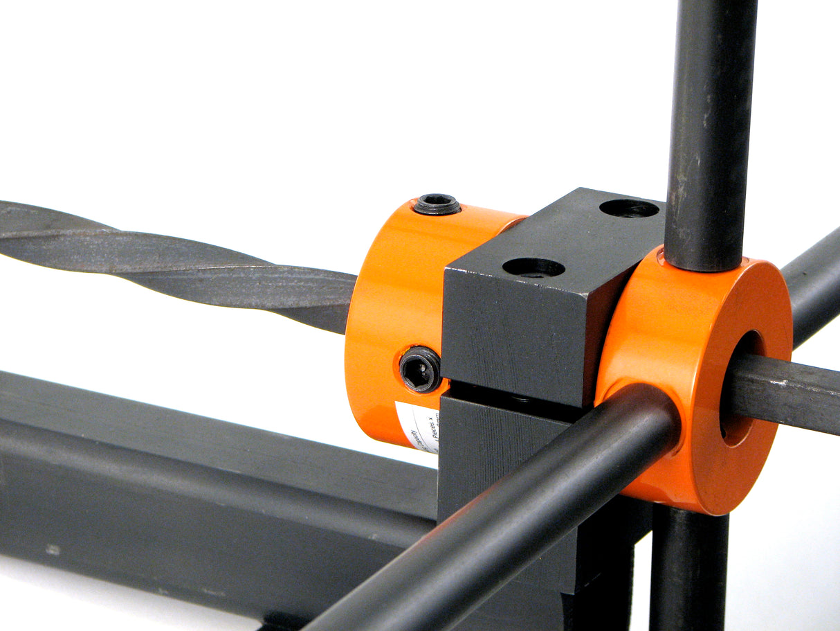 Closeup of twisted metal done on the Metalcraft Master Twister. Twist sections of metal or extend metal to continue twisting longer steel lengths