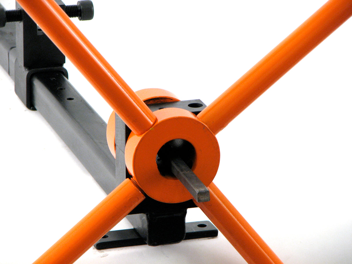 Certain section of metal can be twisted or if longer twist is needed, the metal can be extended out the collar so next section can be twisted