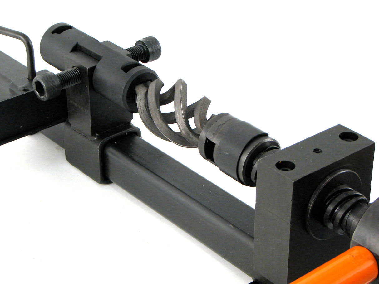 Basket starting to be formed on the Metalcraft XL Pro Twister using the Basket Making Attachment