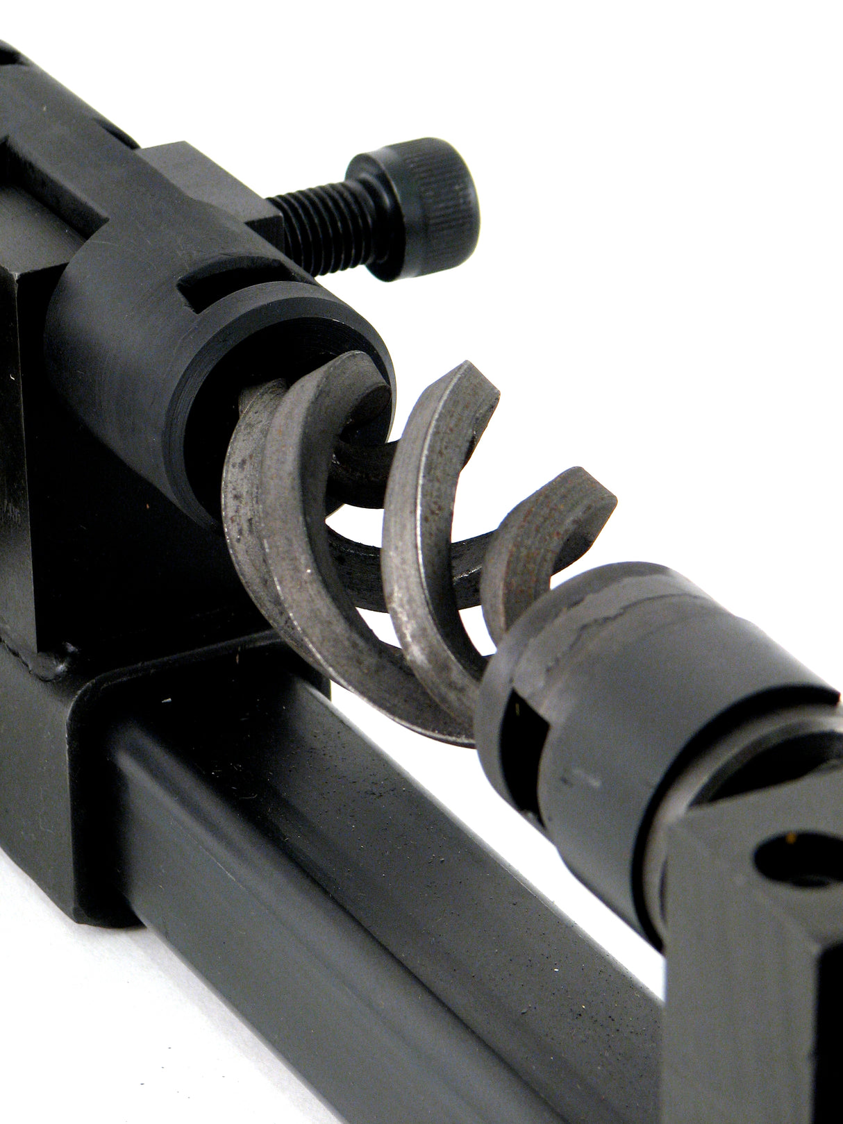 Extreme closeup of basket being made on the Metalcraft Pro Twister using Basket Attachment