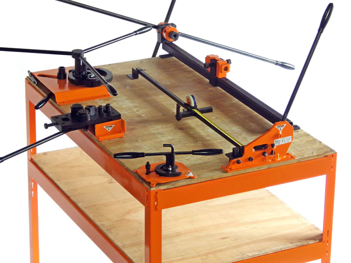 Free Instructions - Metalcrafter Work Bench Assembly Instructions (includes suggested bench layouts of tools)