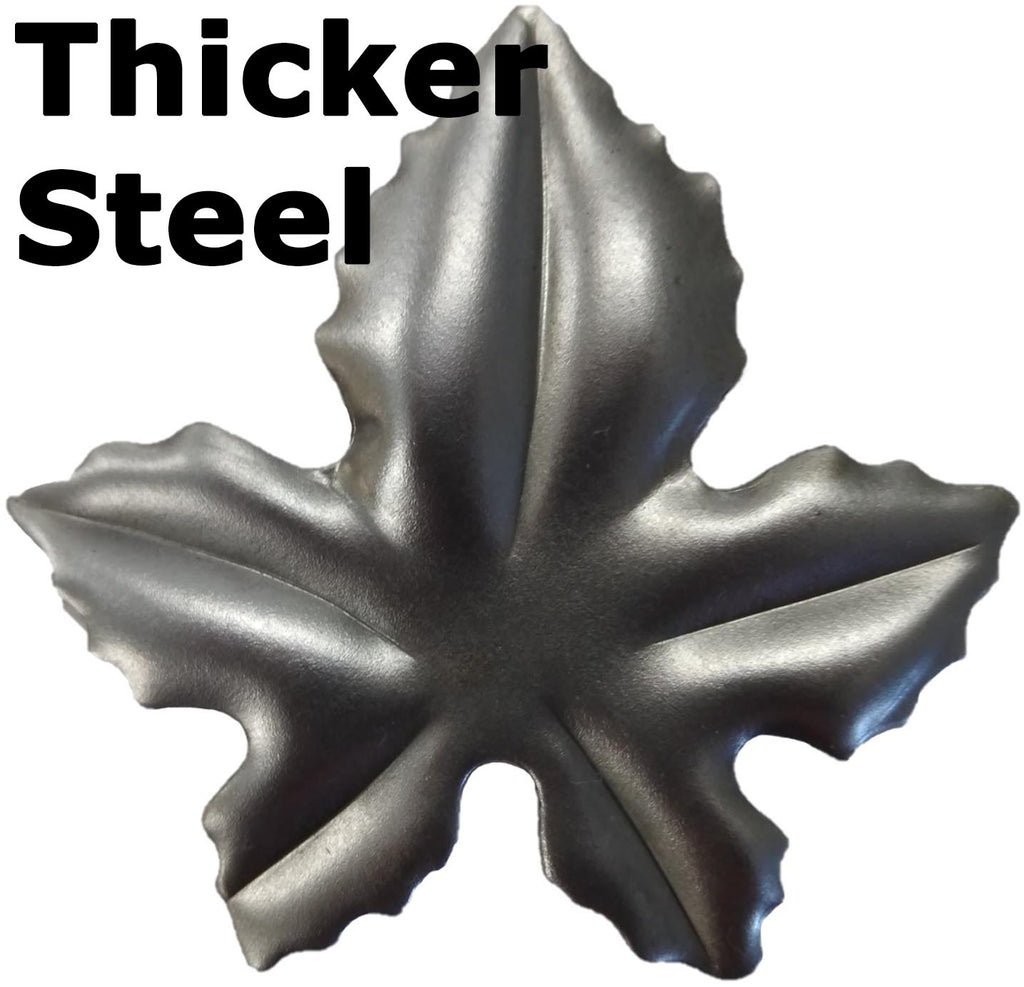 Metal Stamping Pressed Stamped Steel Leaf Maple .062" Thickness L109  approx. size 2 1/8"w x 2"h.