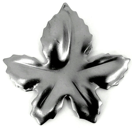 Metal Stamping Pressed Stamped Steel Leaf Maple .020" Thickness L110  approx. size 2 11/16"w x 2 5/8"h.